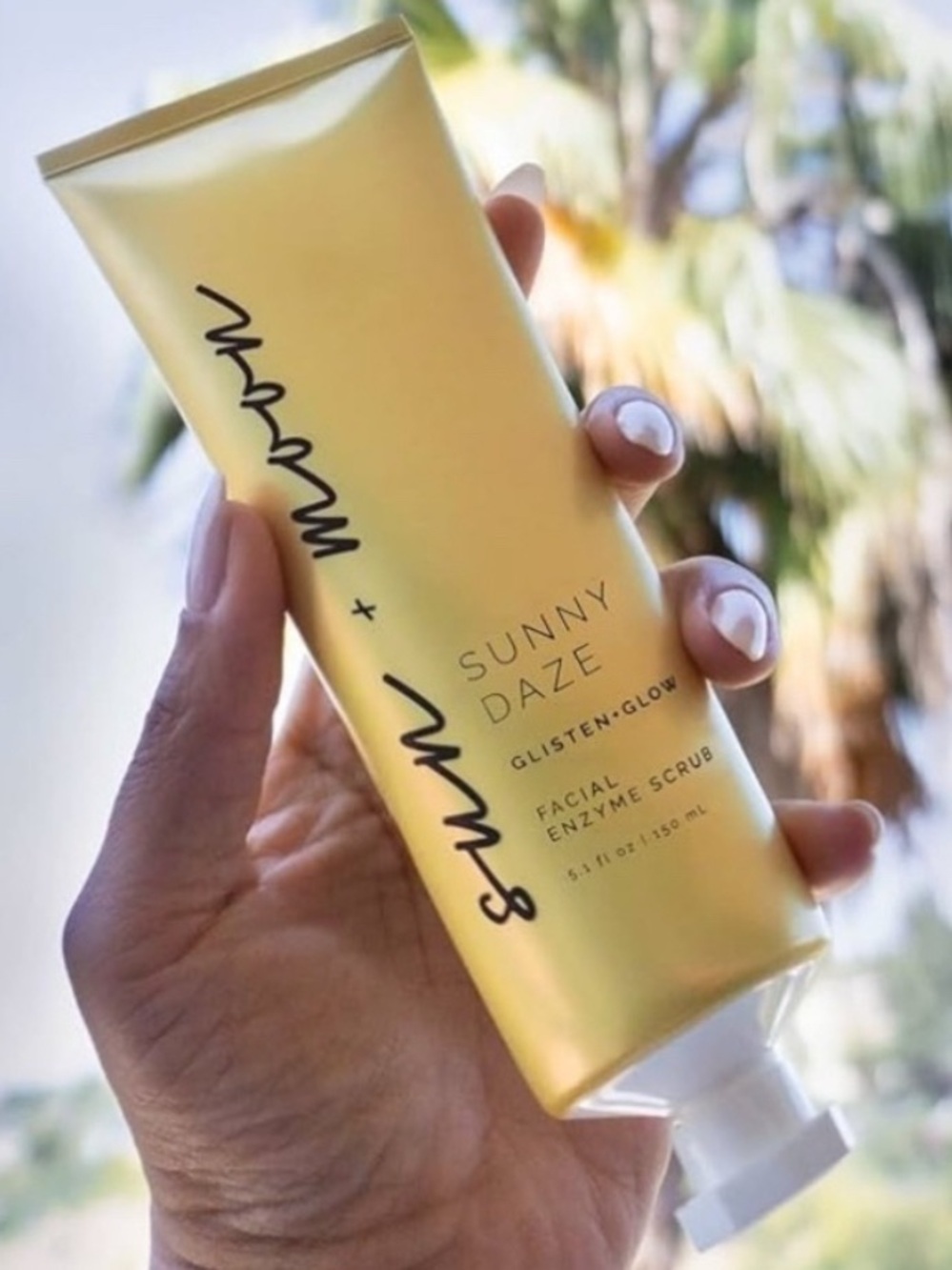Sun + Moon's Sunny Daze - Glisten + Glow Facial Gel Enzyme Scrub, 5.1 fl oz